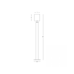 E409 OUTDOOR FLOOR LED LIGHT 8W 3000K SANDY BLACK IP65 Zambelis Lights