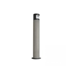 E410 OUTDOOR BOLLARD LED LIGHT 10W 3000K NATURAL CONCRETE- BLACK METAL - PC DIFFUSER IP65 Zambelis Lights