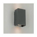 E412 OUTDOOR WALL LED UP-DOWN LIGHT 2*3W 3000K GRAPHITE ALUMINIUM IP65 Zambelis Lights