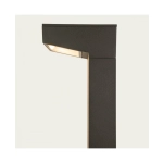 E418 OUTDOOR BOLLARD LED LIGHT 12W 3000K GRAPHITE ASYMMETRIC BEAM ANGLE IP65 Zambelis Lights