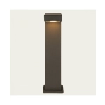 E418 OUTDOOR BOLLARD LED LIGHT 12W 3000K GRAPHITE ASYMMETRIC BEAM ANGLE IP65 Zambelis Lights