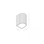 E419 OUTDOOR WALL LED LIGHT 3W 3000K GREY BEIGE ALUMINIUM IP54 Zambelis Lights
