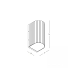 E420 OUTDOOR WALL LED UP-DOWN LIGHT 2x3W 3000K GREY BEIGE ALUMINIUM IP 54 Zambelis Lights