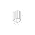 E421 OUTDOOR WALL LED LIGHT 4x1W 3000K GRAPHITE ALUMINIUM IP 54 Zambelis Lights