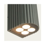 E422 OUTDOOR WALL LED UP-DOWN LIGHT 8x1W 3000K GRAPHITE ALUMINIUM IP54 Zambelis Lights