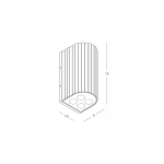E422 OUTDOOR WALL LED UP-DOWN LIGHT 8x1W 3000K GRAPHITE ALUMINIUM IP54 Zambelis Lights