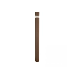 E423 OUTDOOR BOLLARD LED LIGHT 8W 3000K DARK COFFEE IP65 Zambelis Lights