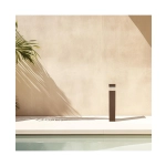 E425 OUTDOOR BOLLARD LED LIGHT 15W 3000K DARK COFFEE IP65 Zambelis Lights