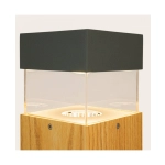 E426 OUTDOOR BOLLARD LED LIGHT 15W 3000K GRAPHITE- WOOD IP65 Zambelis Lights
