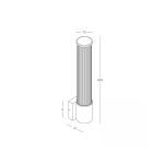 E428 OUTDOOR WALL LED LIGHT 12W 3000K GRAPHITE ALUMINIUM - GLASS - ACRYLIC IP54 Zambelis Lights