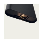 E433 OUTDOOR WALL LED UP-DOWN LIGHT 6W 3000K-4000K SANDY BLACK ALUMINIUM IP65 Zambelis Lights