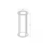 E444 OUTDOOR FLOOR LED LIGHT 9.2W 3000K GRAPHITE IP65 Zambelis Lights