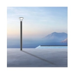 E448 OUTDOOR LAMP POST-BOLLARD LED SOLAR LIGHT 5W 3000K GRAPHITE ALUMINIUM IP54 Zambelis Lights