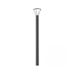 E448 OUTDOOR LAMP POST-BOLLARD LED SOLAR LIGHT 5W 3000K GRAPHITE ALUMINIUM IP54 Zambelis Lights