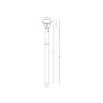 E448 OUTDOOR LAMP POST-BOLLARD LED SOLAR LIGHT 5W 3000K GRAPHITE ALUMINIUM IP54 Zambelis Lights