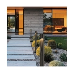 E463 OUTDOOR BOLLARD LED LIGHT 6W 3000K SANDY BLACK ALUMINIUM - GLASS IP65 Zambelis Lights