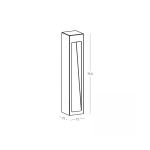 E475 OUTDOOR BOLLARD LED LIGHT 9W 3000K CONCRETE- METAL - GLASS IP65 Zambelis Lights