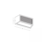 E500 OUTDOOR WALL UP-DOWN LIGHT 1xE27 MAX 15W IP54 GRAPHITE ALUMINIUM Zambelis Lights