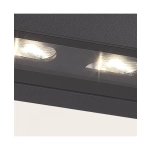 E518 OUTDOOR WALL LED LIGHT 3x4.5W 3000K GRAPHITE ASYMMETRIC BEAM ANGLE IP54 Zambelis Lights