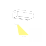 E518 OUTDOOR WALL LED LIGHT 3x4.5W 3000K GRAPHITE ASYMMETRIC BEAM ANGLE IP54 Zambelis Lights