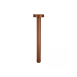 E466 OUTDOOR BOLLARD LED LIGHT 12W 2200K-4000K DARK BROWN ALUMINIUM IP65 Zambelis Lights