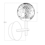 Lampa ścienna EDEM AZ6013 AZZARDO