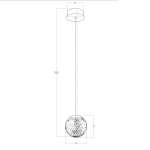 Lampa wisząca EDEM AZ6016 AZZARDO