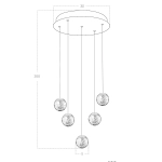 Lampa wisząca EDEM AZ6018 AZZARDO