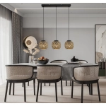 Elaine - lampa wisząca czarny mat 342203-30 REALITY