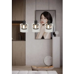Lampa wisząca czarny Elmo 3xE14 40W 338833-02 REALITY
