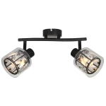 Listwa oświetleniowa czarna ELMO 2xE14 40W 838802-02 REALITY