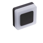 Enok Square Wall 4000K (black) AZ4462 LED 9W 700lm 4000K IP54 METAL PC AZZARDO