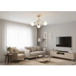 Lampa sufitowa Eryka 3xE14 złota 28733 ALFA