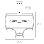 Lampa wisząca FARO P04046NI CosmoLight - zdjęcie dodatkowe 3
