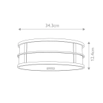 Plafon Fusion – 3 źródła światła – Naturalny mosiądz FE-FUSION-F-PNBR Elstead Lighting