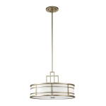 Duża lampa wisząca Fusion – 3 źródła świtała – Naturalny mosiądz FE-FUSION-P-L-PNBR Elstead Lighting