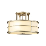 Półplafon Fusion – 3 źródła światła – Naturalny mosiądz FE-FUSION-SF-PNBR Elstead Lighting