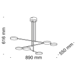 Lampa wisząca Fad MOD070PL-L38B3K Maytoni - zdjęcie dodatkowe 6