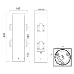 kinkiecik.pl Zewnętrzne gniazdo elektryczne GARDEN SOCKET – 9964-42 IP44 TRIO