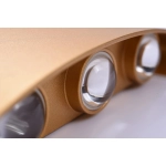 Kinkiet Ginna 3 (gold) LED 6W 500lm 3000K IP54 ALUMINIUM AZ3485 AZZARDO