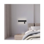 H54 HOTEL SCONCE LED 3W+10W BLACK MATT Zambelis Lights