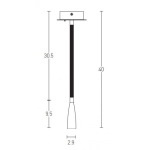 H63 HOTEL SCONCE LED LIGHTS 3W BRUSHED BRASS METAL - ALUMINIUM Zambelis Lights