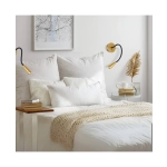 H63 HOTEL SCONCE LED LIGHTS 3W BRUSHED BRASS METAL - ALUMINIUM Zambelis Lights