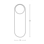 H64 BEDROOM SCONCE 1XG9 GOLD MAT Zambelis Lights