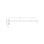H69 RECESSED READING LAMP LED 3W 3000K BLACK Zambelis Lights