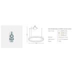 HALO PENDANT 100 CCT + REMOTE CONTROL AZ6476 AZZARDO