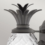 Średnia latarnia naścienna Plantation – 1 źródło światła – Czarna HK-PLANTATION-M-MB Elstead Lighting