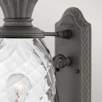 Średnia latarnia naścienna Plantation – 1 źródło światła – Czarna HK-PLANTATION-M-MB Elstead Lighting