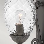 Średnia latarnia naścienna Plantation – 1 źródło światła – Czarna HK-PLANTATION-M-MB Elstead Lighting
