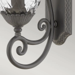 Średnia latarnia naścienna Plantation – 1 źródło światła – Czarna HK-PLANTATION-M-MB Elstead Lighting